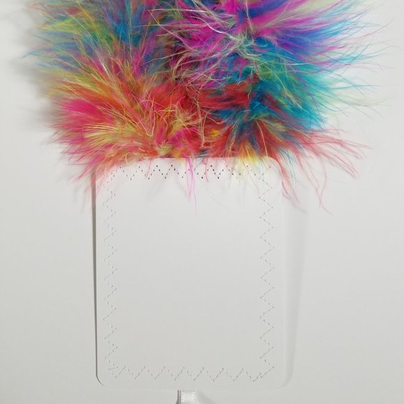 New - Genuine Marabou Feather Pocket Square Insert - Picture 4 of 6